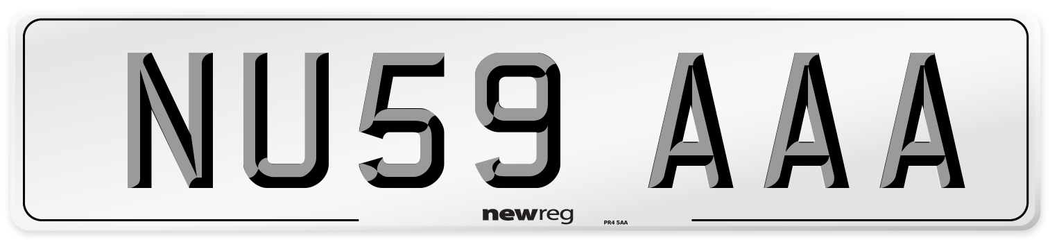 NU59 AAA Number Plate from New Reg